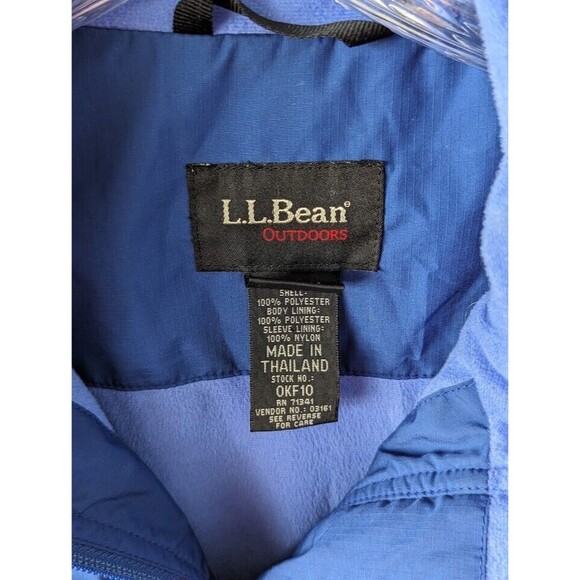 Vintage L.L. Bean Outdoor Lightweight Spring Jacket Blue Women's Size Large - Picture 4 of 11